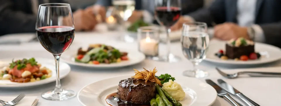 Corporate Dinner Menu Example That Works