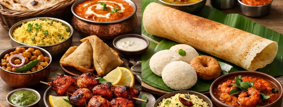 North Indian Food vs South Indian Food
