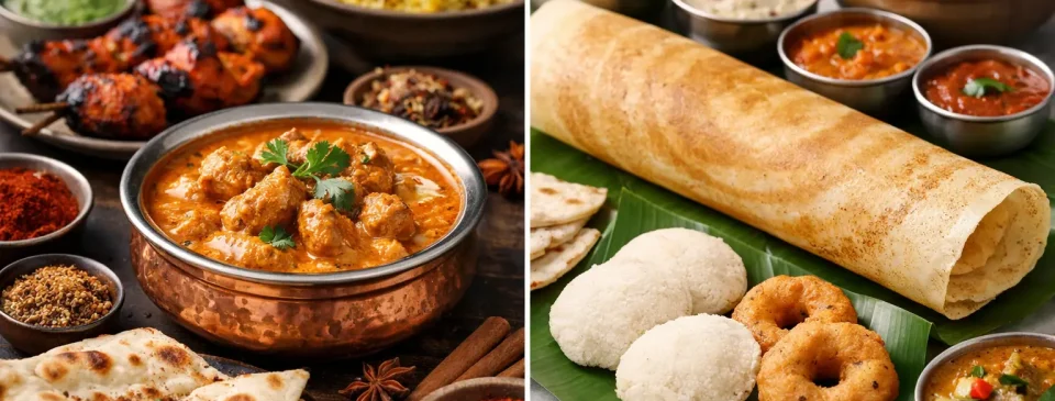 What Is the Difference Between Northern and Southern Indian Cuisine?