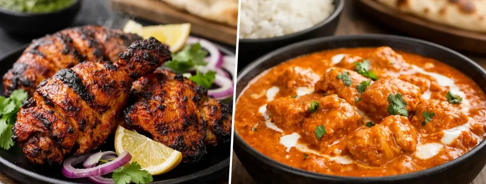Tandoori Chicken vs Butter Chicken